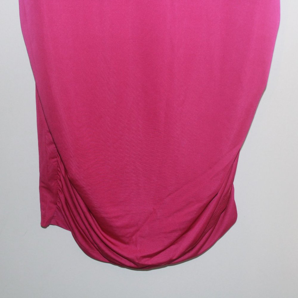 Satiny Ruched Mini Dress - Picture 6 of 8